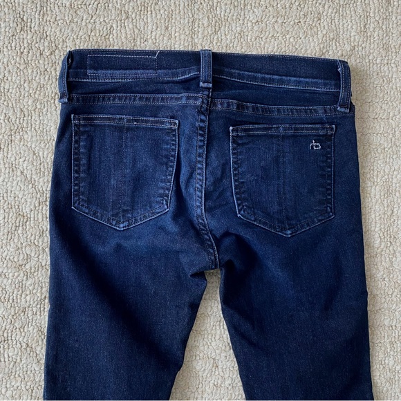 RAG & BONE sz 25 Dark Blue Skinny Capri Jeans - Picture 10 of 15